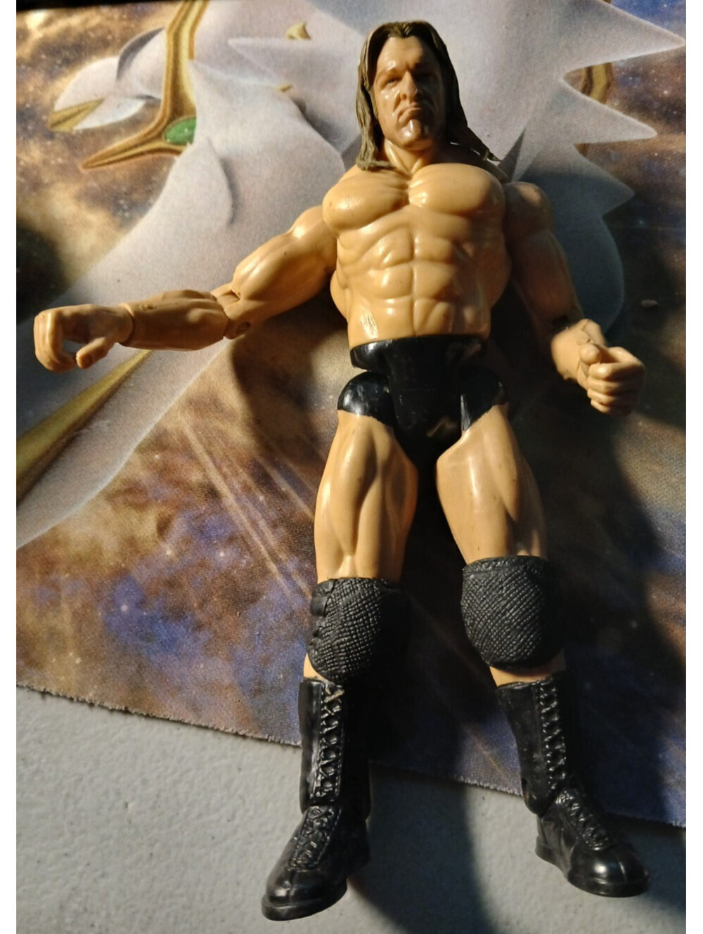 WWE Loose 1999 Triple H Action Wrestling Figure Jakks Titan Tron Live